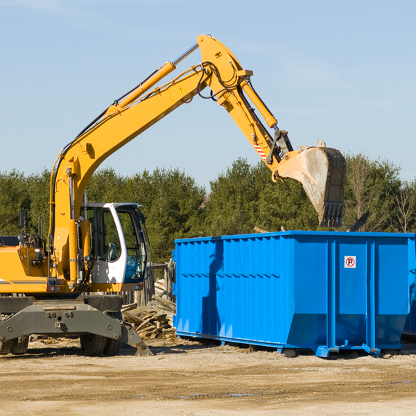 are there any restrictions on where a residential dumpster can be placed in Tiffin IA